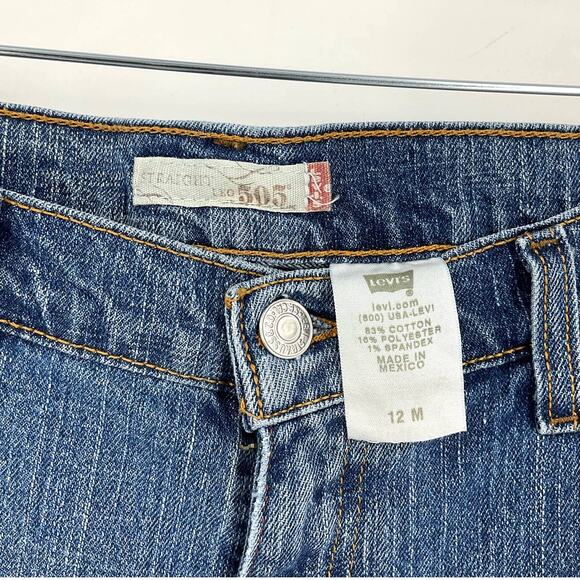 Levi's Straight Leg 505 Jeans Blue Women's Size 12M - Picture 3 of 5